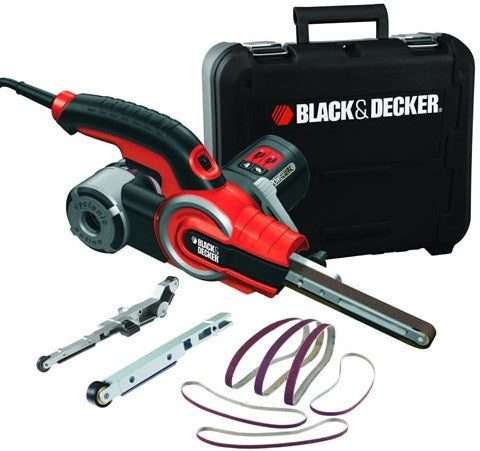 Black+decker ka902ek 400w powerfile bandschuurmachine | 13mm arm | 6mm arm | 9 schuurbanden - ka902ek-qs