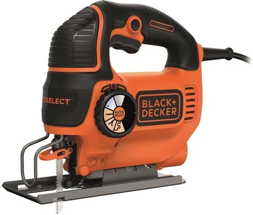 Black+decker ks801sek 550w pendeldecoupeerzaag | in koffer | 1x antisplinterplaatje | 1x zaagblad - ks801sek-qs