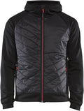 Blåkläder hybride sweater 34632526 | zwart rood | maat l - 7330509713396