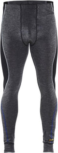 Blåkläder lange onderbroek 100% merino warm 18491732 | medium grijs zwart | maat 5xl - 7330509423424