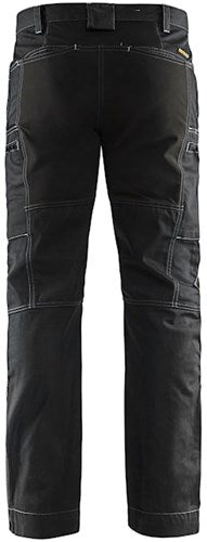 Blåkläder service werkbroek denim stretch 14591142 | zwart | maat 52 - 7330509486139