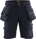Blåkläder short 4-weg stretch x1900 19881644 | donker marineblauw zwart | maat 44 - 7330509687635