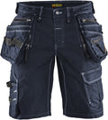 Blåkläder short denim stretch x1900 19921141 | marineblauw zwart | maat 44 - 7330509554357