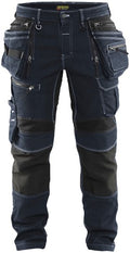 Blåkläder werkbroek denim stretch x1900 19901141 | zwart | maat c158 - 7330509532119