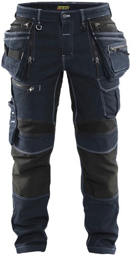 Blåkläder werkbroek denim stretch x1900 19901141 | zwart | maat c158 - 7330509532119