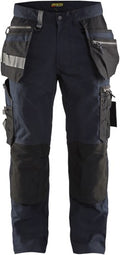 Blåkläder werkbroek met stretch 15901343 | donker marineblauw zwart | maat 48 - 7330509621653