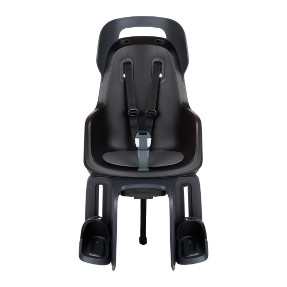 Kinderzitje achter Bobike Go Maxi RS met dragerbevestiging (CFS) en slaapstand - urban zwart