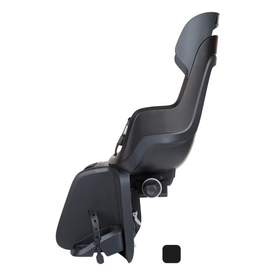 Kinderzitje achter Bobike Go Maxi RS met dragerbevestiging (CFS) en slaapstand - urban zwart
