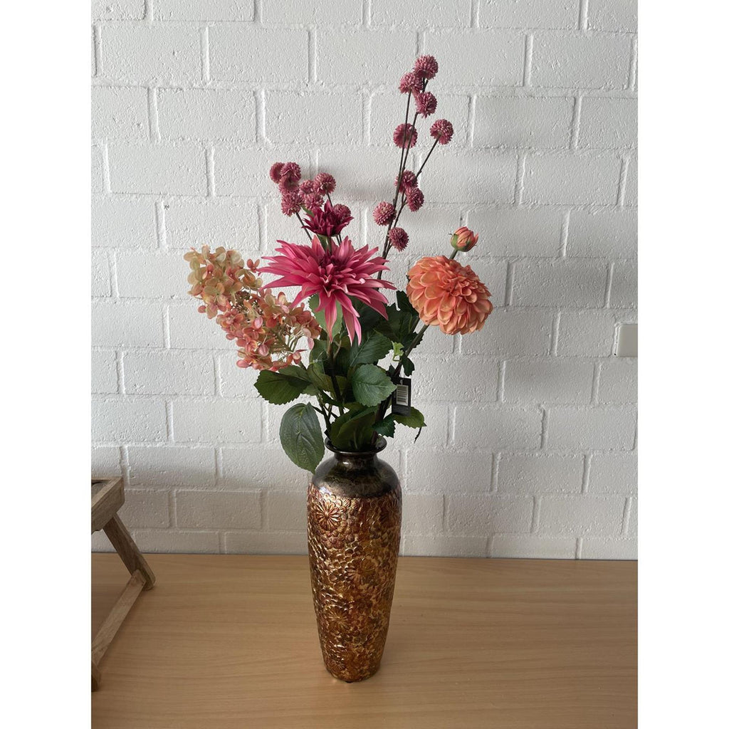 Roberts collection kunstbloem hydrangea cone 75cm real touch orange