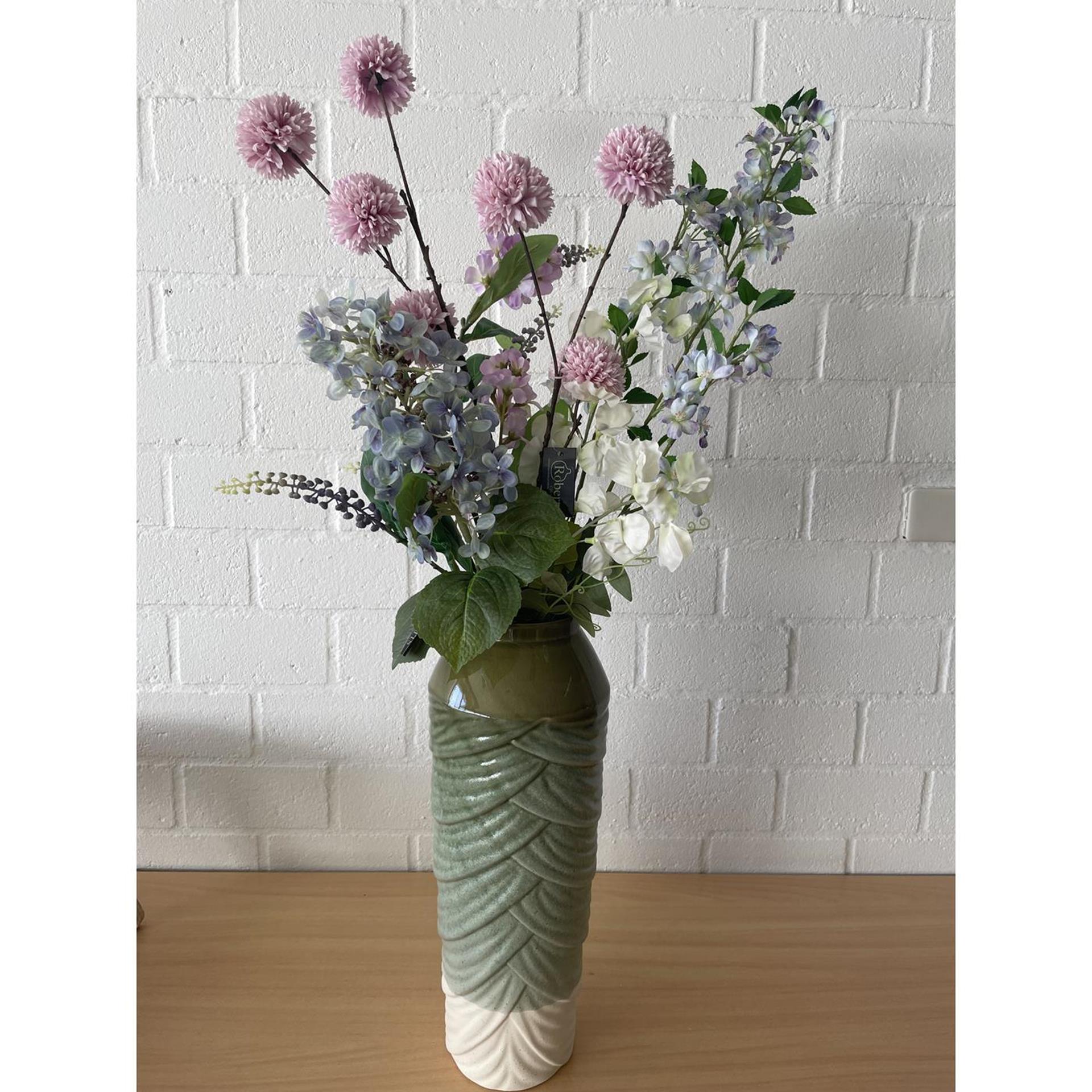 Roberts collection kunstbloem hydrangea cone 75cm blue