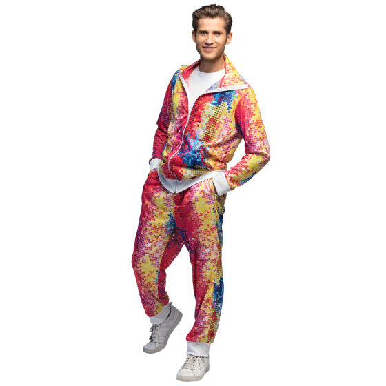 Boland Disco Dude Training Anzug Herren mehrfarbig Größe XL