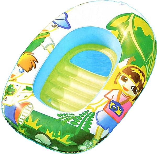 Jonotoys bestway opblaas bootje jungle, afmeting is 102x69 cm
