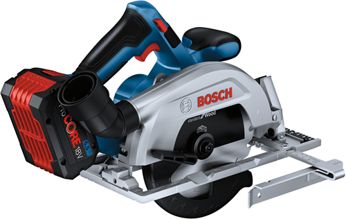 Bosch blauw gks 18v-57-2 accu-cirkelzaag | 165 mm | 2 x 5.5 ah accu + snellader | in l-boxx 06016c1202