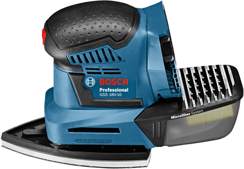 Bosch blauw gss 18v-10 professional accu schuurmachine body | zonder accu's en lader - 06019d0200