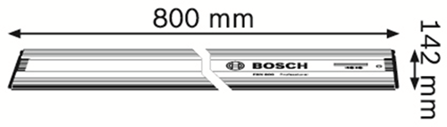 Bosch accessoires fsn 800 liniaal geleiderails bosch 800 mm - 1600z00005