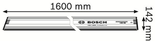 Bosch accessoires fsn 1600 liniaal geleiderails bosch 1600 mm - 1600z0000f