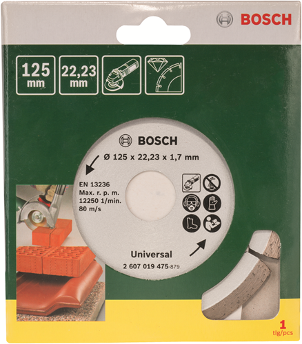 Bosch accessoires diamantschijf universeel | 125mm - 2607019475