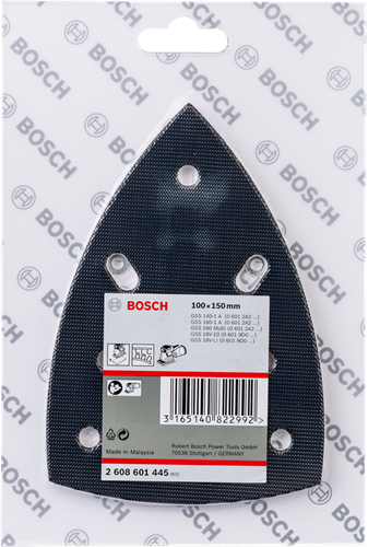 Bosch accessoires schuurplateau delta voor vecro 100x150 - 2608601445