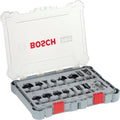 Bosch accessoires 15-delige gemengde freesset - schachtdiameter 8 mm - 2607017472