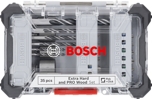 Bosch accessoires 35-delige set boor en schroefbit mixed for wood (displayvariant) - 2607017725