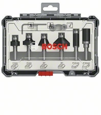 Bosch accessoires 8-delige gemengde freesset - schachtdiameter 6 mm - 2607017468