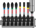 Bosch accessoires 8-delige impact control bitset - 2608522326 - 2608522326