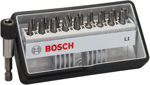 Bosch accessoires bitset | extra hard l1 | robustline | 19-delig | 2607002567 - 2607002567