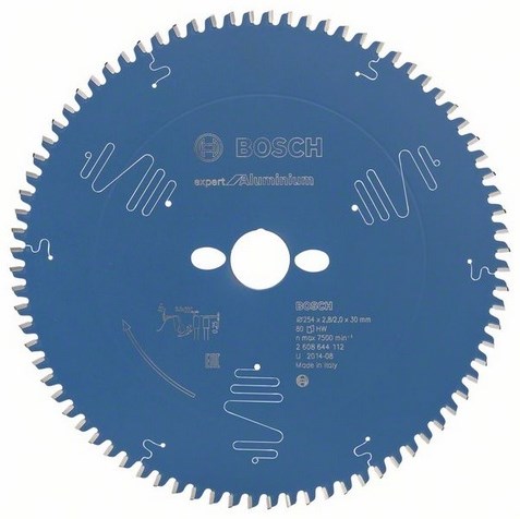 Bosch accessoires cirkelzaagblad expert for aluminium 254x30x2.8 2x80t - 2608644112