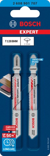 Bosch accessoires bosch expert laminate clean t128bhm decoupeerzaagblad, 2 stuks - ...