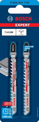 Bosch accessoires bosch expert fibre gips t141hm decoupeerzaagblad, 2 stuks - 26089...