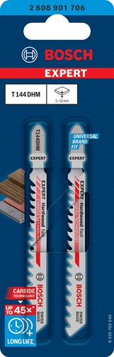Bosch accessoires expert decoupeerzaagblad t144dhm 2st hard wood fast - 2608901706