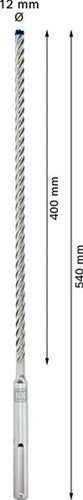 Bosch accessoires expert sds max-8x hamerboor 12 x 400 x 540 mm - 1 stuk(s) - 2608900202