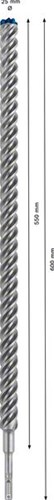 Bosch accessoires bosch expert sds plus-7x hamerboor 25 x 550 x 600 mm