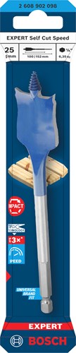 Bosch accessoires expert speedboor self cut speed | zeskantschacht | 25 x 152 mm - 2608902098