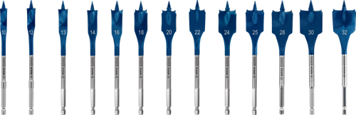 Bosch blauw bosch accessoires expert speedborenset self cut speed | 13-delig | 10, 12, 13, 14, 16, 18, 20, 22, 24, 25, 28, 30, 32 mm - 2608902112