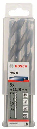 Bosch accessoires metaalboren hss-g, standard 11,9 x 101 x 151 mm 5st - 2608585537