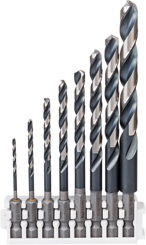 Bosch accessoires impact control hss 8-d set (snap-indexx)