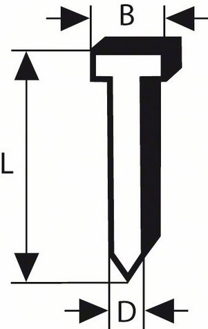 Bosch accessoires nagel met verzonken kop sk64 20 32g - 2608200528