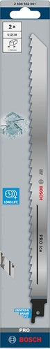 Bosch accessoires pro ice s1211k zaagblad | 1 |25 x 19 x 300 mm | 2-delig - 2608652901