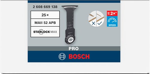 Bosch accessoires pro maii 52 apb multitool zaagblad | 52 x 75 mm - 2608669138