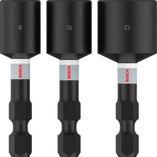 Bosch accessoires pro nutsetter impact dop | 8 x 50 | 10 x 50 | 13 x 50 mm | 3-delig - 2608521u64