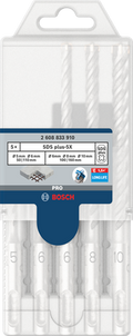 Bosch accessoires pro sds plus-5x hamerboorset | 5 6 6 8 10 mm | 7-delig - 2608707246