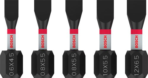 Bosch accessoires bosch pro sleufkopbits sl4,5 sl5,5(x2) sl5,5 sl6,5 25 mm 5-delig ...