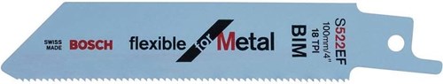 Bosch accessoires reciprozaagblad s 522 ef flexible for metal 5st - 2608656012