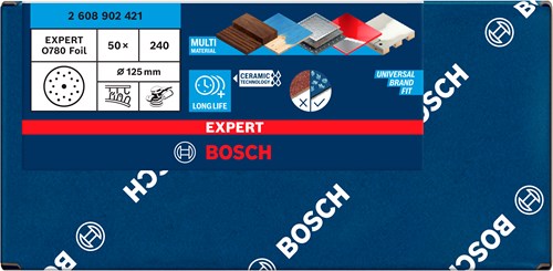 Bosch accessoires schuurschijf o780 | 125 mm | g240 - 2608902421