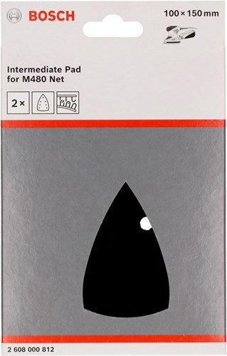 Bosch accessoires tussenpad, 100x150mm, 2x - 2608000812