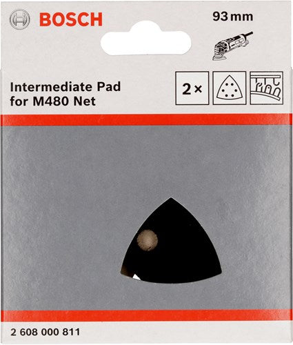 Bosch accessoires tussenpad, 93x93mm, 2x - 2608000811
