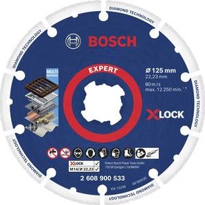 Bosch accessoires bosch diamantschijf x-lock expert voor metaal 125x22,23mm - 2608900533