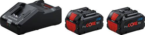 Bosch blauw 2 x procore18v 8.0ah + 1 x gal 18v-160 | accuset - 1600a02t5p