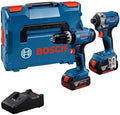 Bosch blauw | combopack | gsb 18v-25 + gdr 18v-285 | 2 x 4.0ah + lader | in l-boxx 136 - 0615a5008d